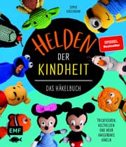 Cover von Helden der Kindheit - Das Häkelbuch - Trickfiguren, Kulthelden und mehr Amigurumis häkeln
