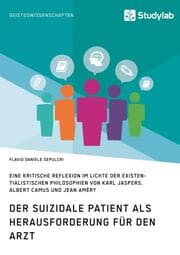 Cover von Der suizidale Patient als Herausforderung für den Arzt
