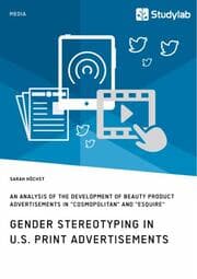 Cover von Gender Stereotyping in U.S. Print Advertisements