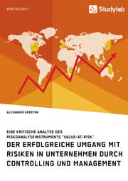 Cover von Der erfolgreiche Umgang mit Risiken in Unternehmen durch Controlling und Management