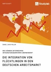 Cover von Die Integration von Flüchtlingen in den deutschen Arbeitsmarkt. Wie können Unternehmen Integrationsbarrieren überwinden?