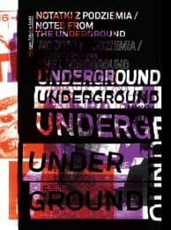 Cover von Notes from the Underground (Notatki Z Podziemia) Art and Alternative Music in Eastern Europe 1968-1994