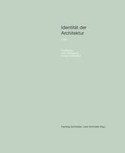Cover von Identität der Architektur. I. Ort