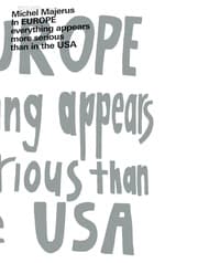 Cover von Michel Majerus. In EUROPE everything appears to be more serious than in the USA
