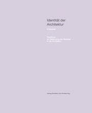 Cover von Identität der Architektur. II. Material Positionen zur Bedeutung des Materials in der Architektur