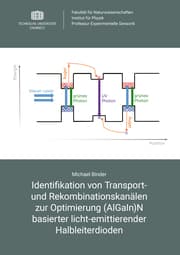 Cover von Identifikation von Transport- und Rekombinationskanälen zur Optimierung (AlGaIn)N basierter licht-emittierender Halbleiterdioden
