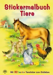 Cover von Stickermalbuch Tiere (gelb)