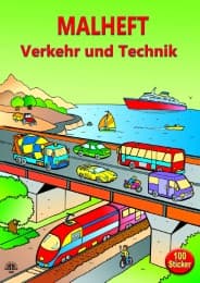 Cover von Malheft 'Verkehr und Technik'