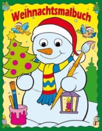 Cover von Weihnachtsmalbuch Kulleraugen Schneemann