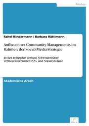 Cover von Aufbau eines Community Managements im Rahmen der Social-Media-Strategie