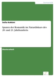Cover von Spuren der Romantik im Naturdiskurs des 20. und 21. Jahrhunderts