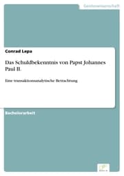 Cover von Das Schuldbekenntnis von Papst Johannes Paul II.