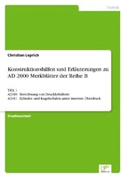 Cover von Konstruktionshilfen und Erläuterungen zu AD 2000 Merkblätter der Reihe B