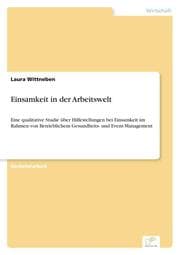 Cover von Einsamkeit in der Arbeitswelt
