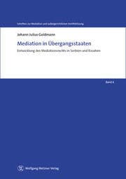 Cover von Mediation in Übergangsstaaten