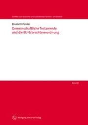 Cover von Gemeinschaftliche Testamente und die EU-Erbrechtsverordnung