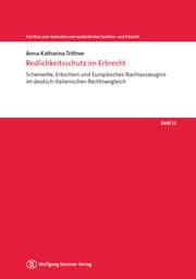 Cover von Redlichkeitsschutz im Erbrecht