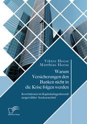 Cover von Warum Versicherungen den Banken nicht in die Krise folgen werden: Korrelationen im Kapitalanlagenbereich ausgewählter Assekuranztitel