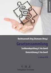 Cover von Gesetzessammlung Sachkundeprüfung § 34 a GewO, Unterrichtung § 34 a