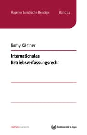 Cover von Internationales Betriebsverfassungsrecht