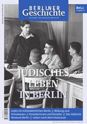 Cover von Berliner Geschichte - Zeitschrift für Geschichte und Kultur