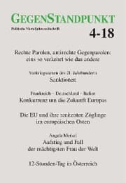 Cover von GegenStandpunkt 4-18