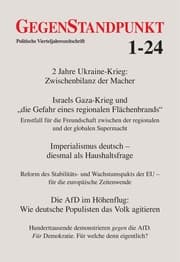 Cover von GegenStandpunkt 1-24