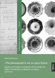 Cover von »The phonograph is not an opera house«