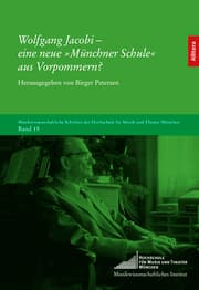 Cover von Wolfgang Jacobi - eine neue 'Münchner Schule' aus Vorpommern?