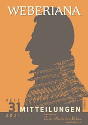 Cover von Weberiana 31