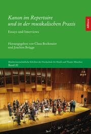 Cover von Kanon im Repertoire und in der musikalischen Praxis