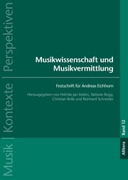 Cover von Musikwissenschaft und Musikvermittlung