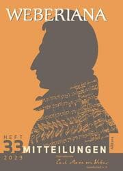 Cover von Weberiana 33