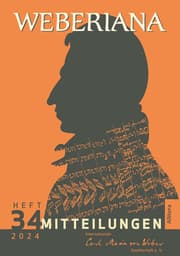 Cover von Weberiana 34