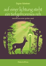 Cover von auf einer lichtung steht ein tiefgefrorenes reh