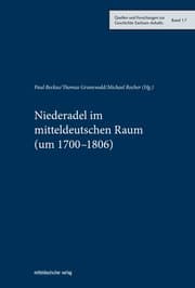 Cover von Niederadel im mitteldeutschen Raum (um 1700-1806)