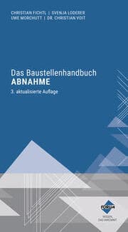 Cover von Das Baustellenhandbuch Abnahme