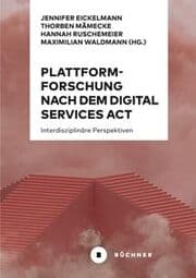 Cover von Plattformforschung nach dem Digital Services Act