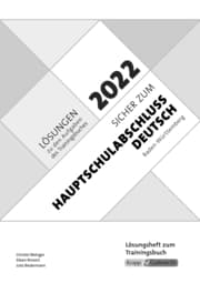Cover von Sicher zum Hauptschulabschluss Deutsch Baden-Württemberg 2022