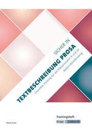 Cover von Sicher in Textbeschreibung Prosa - Baden-Württemberg - Trainingsheft