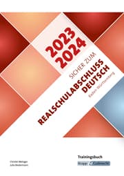 Cover von Sicher zum Realschulabschluss Deutsch Baden-Württemberg 2023 und 2024