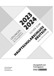 Cover von Sicher zum Hauptschulabschluss Deutsch Baden-Württemberg 2023 und 2024