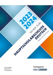 Cover von Sicher zum Hauptschulabschluss Deutsch Baden-Württemberg 2023 und 2024
