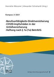Cover von Berufsunfähigkeits-Direktversicherung, COVID-Impfschäden in der Unfallversicherung, Haftung nach § 1a (1a) BetrAVG