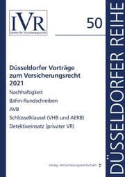Cover von Düsseldorfer Vorträge zum Versicherungsrecht 2021