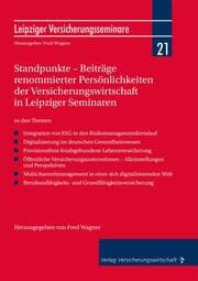 Cover von Standpunkte - Beiträge renommierter Persönlichkeiten der Versicherungswirtschaft in Leipziger Seminaren
