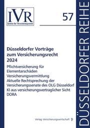 Cover von Düsseldorfer Vorträge zum Versicherungsrecht 2024