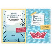 Cover von Stress ist auch nur ein Gedanke + Mein Wunsch-Tagebuch