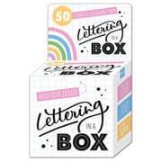Cover von Lettering in a Box - 50 schnelle Letteringtipps