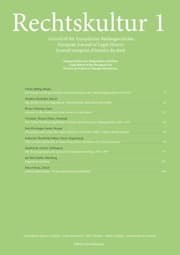 Cover von Rechtskultur 1